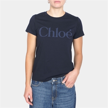 Chlóe Short Sleeves Tee-Shirt Navy